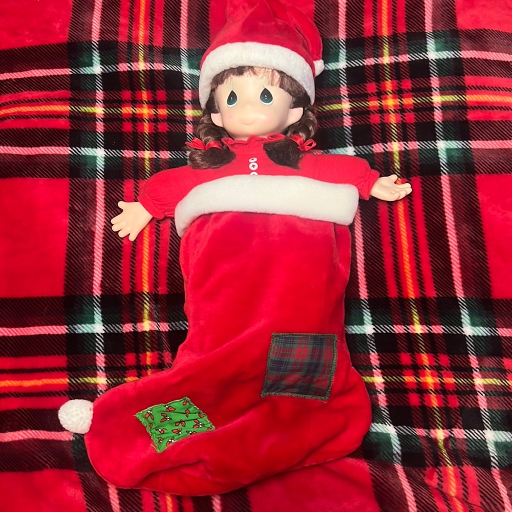 Vintage Precious Moments stocking doll Nicole limited edition 1994